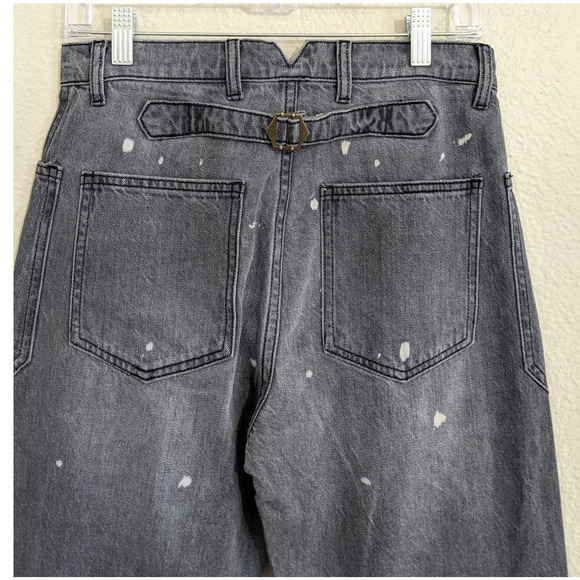 NWT Free People x Sandrine Rose Wide Leg Polka Dot Utility Cargo Pants Size 28 - Picture 6 of 6